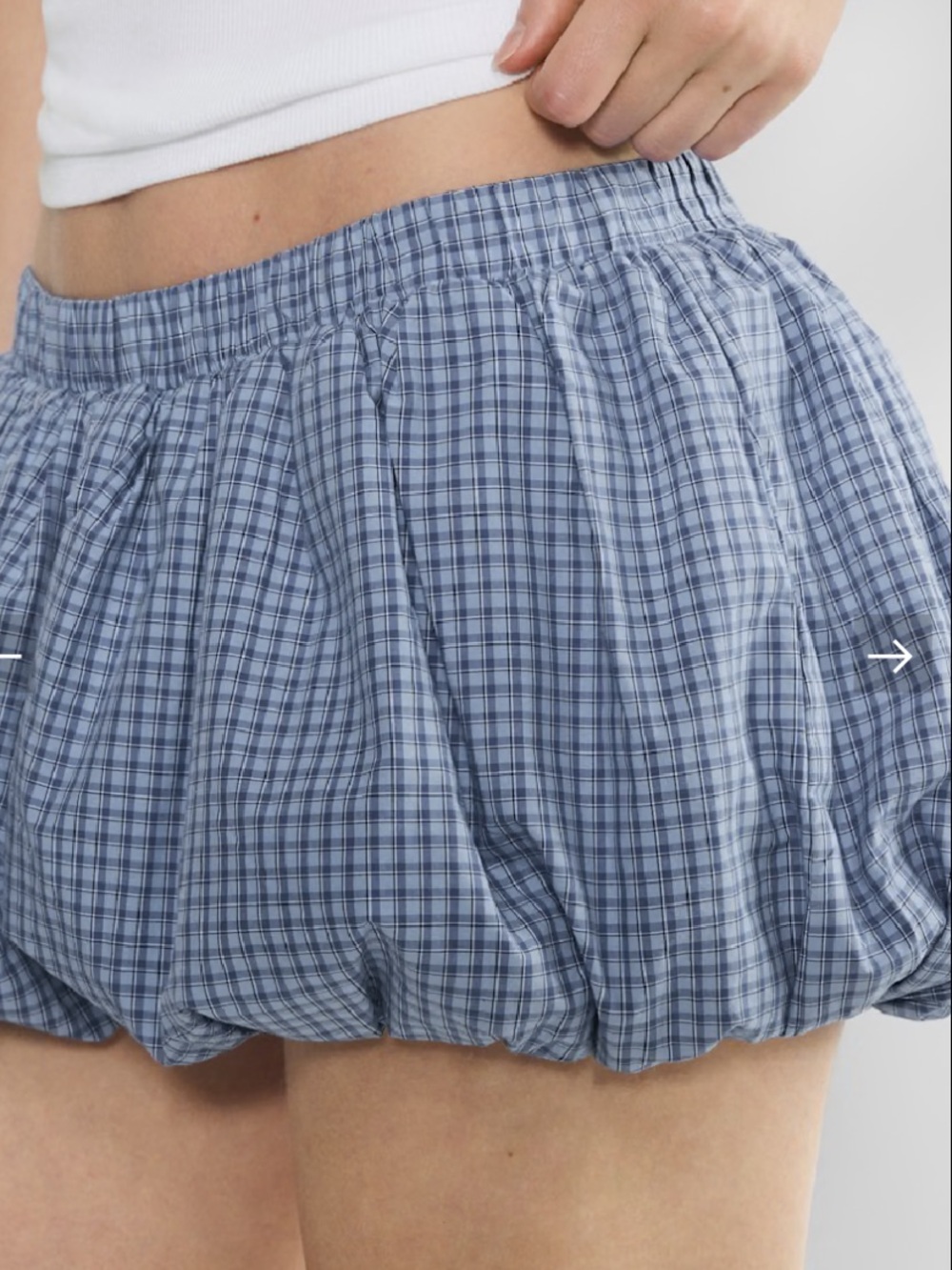 Aritzia sunday best cutest blue bubble skirt/shorts size xs